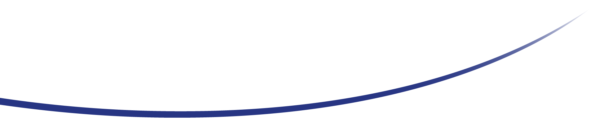 Eine geschwungene schwarze und dunkelblaue Form überlagert den oberen Teil eines weißen Hintergrunds und schafft ein einfaches, abstraktes Design.